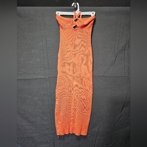 Almost Famous rippled halter dress